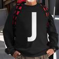 J Buchstabe Zahl Symbol Alphabet Initiale Sweatshirt Geschenke für alte Männer