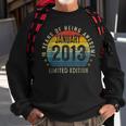 January 2013 10Th Birthday Gifts Vintage Limited Edition V2 Men Women Sweatshirt Graphic Print Unisex Gifts for Old Men
