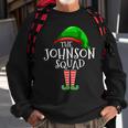 Johnson Squad Elf Group Matching Family Name Christmas Gift Sweatshirt Gifts for Old Men