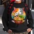 Kawaii Ramen Cat Japanese Neko Noodle Funny Vintage Anime V7 Men Women Sweatshirt Graphic Print Unisex Gifts for Old Men
