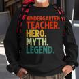 Kindergarten Lehrer Held Mythos Legende Vintage Lehrertag Sweatshirt Geschenke für alte Männer