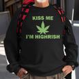 Kiss Me Im Highrish Funny St Patricks Day Sweatshirt Gifts for Old Men