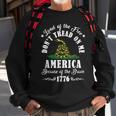 Land Of Free Don’T Tread On Me American Because Of The Brave Sweatshirt Gifts for Old Men