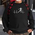 Läufer Herzschlag EKG Sweatshirt, Sport Herren Sweatshirt in Schwarz Geschenke für alte Männer