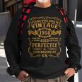 Legenden 1958 Geburtstag Sweatshirt, Einzigartiges 65. Geburtstagsgeschenk für Männer Geschenke für alte Männer