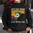 Lets Eat Trash & Get Hit By A Car Opossum Vintage Sweatshirt Gifts for Old Men
