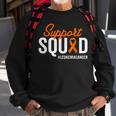 Leukemia Cancer Warrior Survivor Awareness Support Squad Sweatshirt Gifts for Old Men