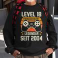 Level 18 Jahre Geburtstags Junge Gamer 2004 Geburtstag Sweatshirt Geschenke für alte Männer