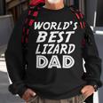 Lizard Lover Fathers Day Funny Gift Worlds Best Lizard Dad Sweatshirt Gifts for Old Men