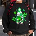Love Gnomes Irish Shamrock St Patricks Day Four Leaf Clover Sweatshirt Gifts for Old Men