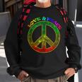 Love Peace 60Er 70Er Jahre Hippie-Kostüm Sweatshirt Geschenke für alte Männer