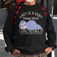 Lustiges Faultier Selektive Teilnahme Sweatshirt Geschenke für alte Männer