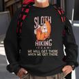Lustiges Faultier-Wanderteam Sweatshirt Geschenke für alte Männer
