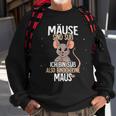 Lustiges Mäuse-Motiv Sweatshirt, Ich bin eine Maus Spruch, Schwarz Geschenke für alte Männer