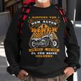 Lustiges Motorrad Sweatshirt für Herren, Achtung Alter Biker Opa Geschenke für alte Männer