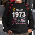 Made In 1973 Floral 50 Year Old 50Th Birthday Gifts Women Sweatshirt Gifts for Old Men