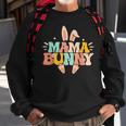 Mama Bunny Retro Groovy Bunny Mom Mommy Happy Easter Day Sweatshirt Gifts for Old Men