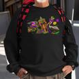 Mardi Gras Abc Alligator Brown Pelican Crawfish Louisiana Sweatshirt Gifts for Old Men