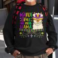 Mardi Gras No Prob Llama Alpaca Funny Carnival Party Girls Sweatshirt Gifts for Old Men