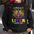 Mardi Gras Shut Up Liver Youre Fine Funny Alcohol Lover Sweatshirt Gifts for Old Men