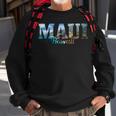 Maui Hawaii Hawaiian Islands Surf Surfing Surfer Gift Sweatshirt Gifts for Old Men