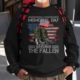 Memorial Day Remember The Fallen Veteran Military Vintage Sweatshirt Gifts for Old Men