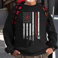 Mens American Electritian Usa Flag Patriot Handyman Dad Birthday Sweatshirt Gifts for Old Men