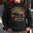 Mens Bear Promoted To Papa Est 2021 Vintage Fathers Day Gift Sweatshirt Gifts for Old Men