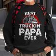 Mens Best Truckin Papa Ever Trucker Grandpa Sweatshirt Gifts for Old Men