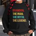 Mens Brandon The Man The Myth The Legend Sweatshirt Gifts for Old Men
