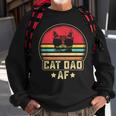 Mens Cat Dad Af Funny Daddy Fathers Day Vintage Cute Cat Lover Sweatshirt Gifts for Old Men