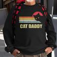 Mens Cat Daddy Funny Vintage Style Cat Retro Distressed Sweatshirt Gifts for Old Men