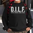Mens Dilf Men Funny Fathers Day Gift For Dad Sweatshirt Gifts for Old Men