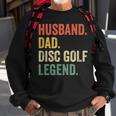 Mens Disc Golf Funny Husband Dad Legend Vintage Frisbee Sport Sweatshirt Gifts for Old Men