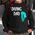 Mens Diving Dad Springboard Swimming Platform Diver Papa Dive Sweatshirt Gifts for Old Men