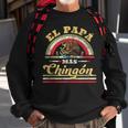 Mens El Papa Mas Chingon Funny Mexican Flag Cool Dad Gift Regalo Sweatshirt Gifts for Old Men