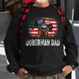 Mens Fun Doberman Dad American Flag Father’S Day Bbnk Sweatshirt Gifts for Old Men