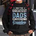 Mens Greatest Dads Get Promoted To Grandpa Fathers Day Sweatshirt Gifts for Old Men