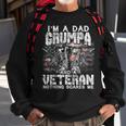 Mens Im A Dad Grumpa Veteran Nothing Scares Me Sweatshirt Gifts for Old Men