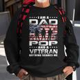 Mens Im A Dad Pop And A Veteran Fathers Day Gift Dad Pop Sweatshirt Gifts for Old Men