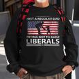 Mens Just A Regular Dad Trying Not To Raise Liberals Fathers Day Sweatshirt Gifts for Old Men
