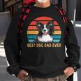 Mens Mens Quote Best Dog Dad Ever Vintage Border Collie Sweatshirt Gifts for Old Men