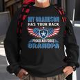 Mens My Grandson Has Your Back Proud Air Force Grandpa Military Sweatshirt Gifts for Old Men
