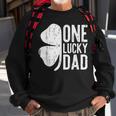 Mens One Lucky Dad Vintage St Patrick Day Sweatshirt Gifts for Old Men