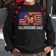Mens Patriotic Dachshund Dad American Flag 4Th Of July Bbmmkr Sweatshirt Gifts for Old Men