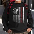 Mens Proud Gymnastics Dad American Flag Cool Usa Patriotic  Sweatshirt Gifts for Old Men