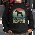 Mens Schnauzer Papa Fathers Day Dad Grandfather Mini Schnauzie Sweatshirt Gifts for Old Men