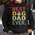 Mens Vintage Best Dog Dad Ever Gift Boston Terrier Dog Lover Sweatshirt Gifts for Old Men