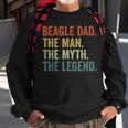 Mens Vintage Dog Dad Man Myth Legend Beagle Dad Day Sweatshirt Gifts for Old Men
