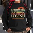 Mens Vintage Soccer Dad The Man The Myth The Legend Sweatshirt Gifts for Old Men
